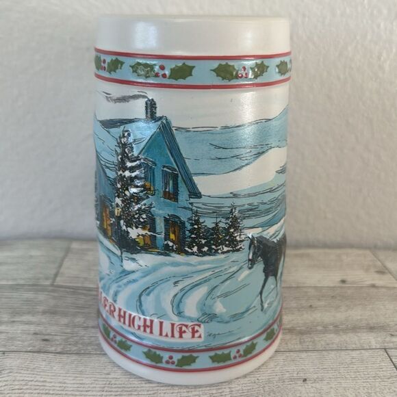 Vintage 1984 Miller High Life Limited Edition Holiday Stein - Picture 2 of 6